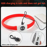 Led/USB Luminous PVC Waterproof Collar For Large Medium Or Small Pets