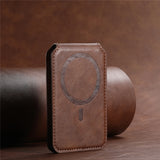 Leather Magnetic Wallet With Card Holder For iPhone 16 Pro Max 15 14 13 12 11