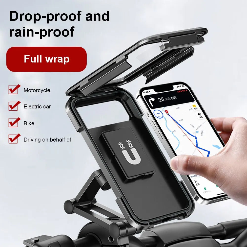 Waterproof Motorcycle/Bike Cellphone Holder With 360 degree Swivel.