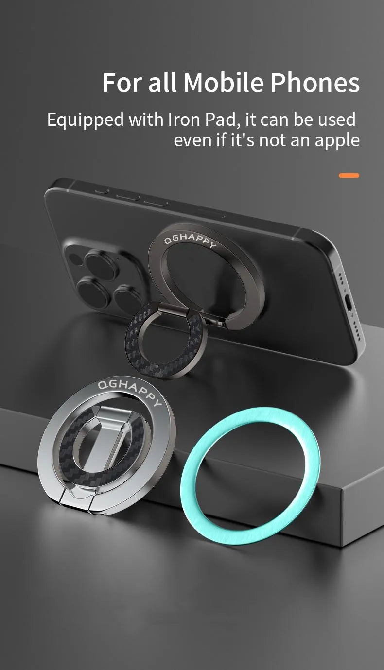 Magnet Grip Ring Holder With Kickstand For iphone 14 15 And 16