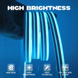 10M 20M 30M LED RGB Neon Flexible Waterproof\Bluetooth DC 24V Light Strip