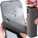 2in1 Microfiber Screen Cleaner Spray Bottle Set For Phones, Glasses Or Laptops