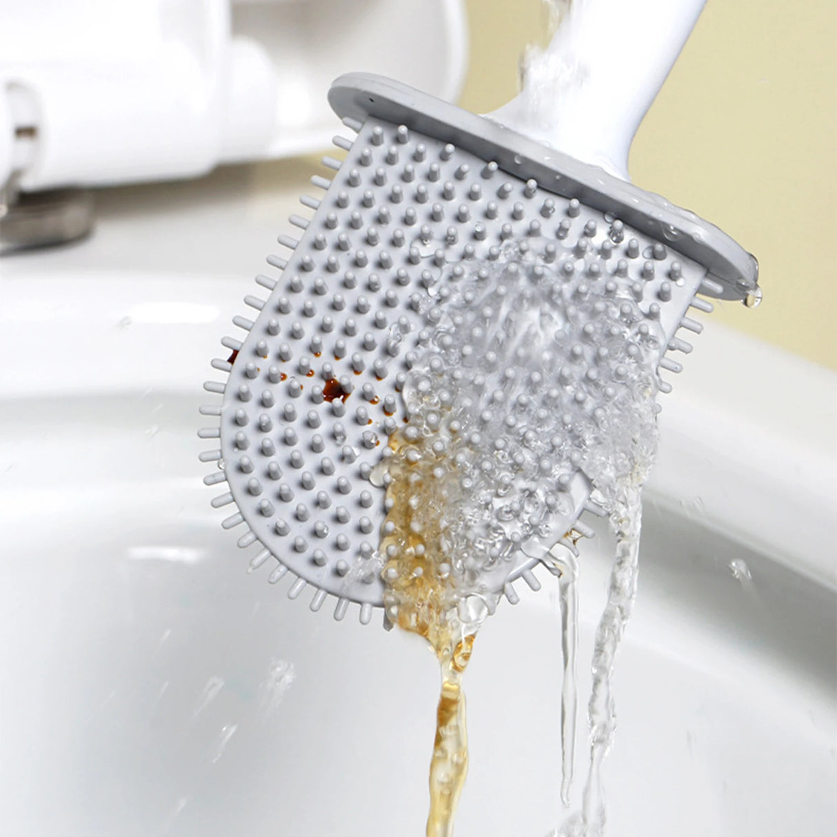 Silicone Toilet Brush Set with Holder