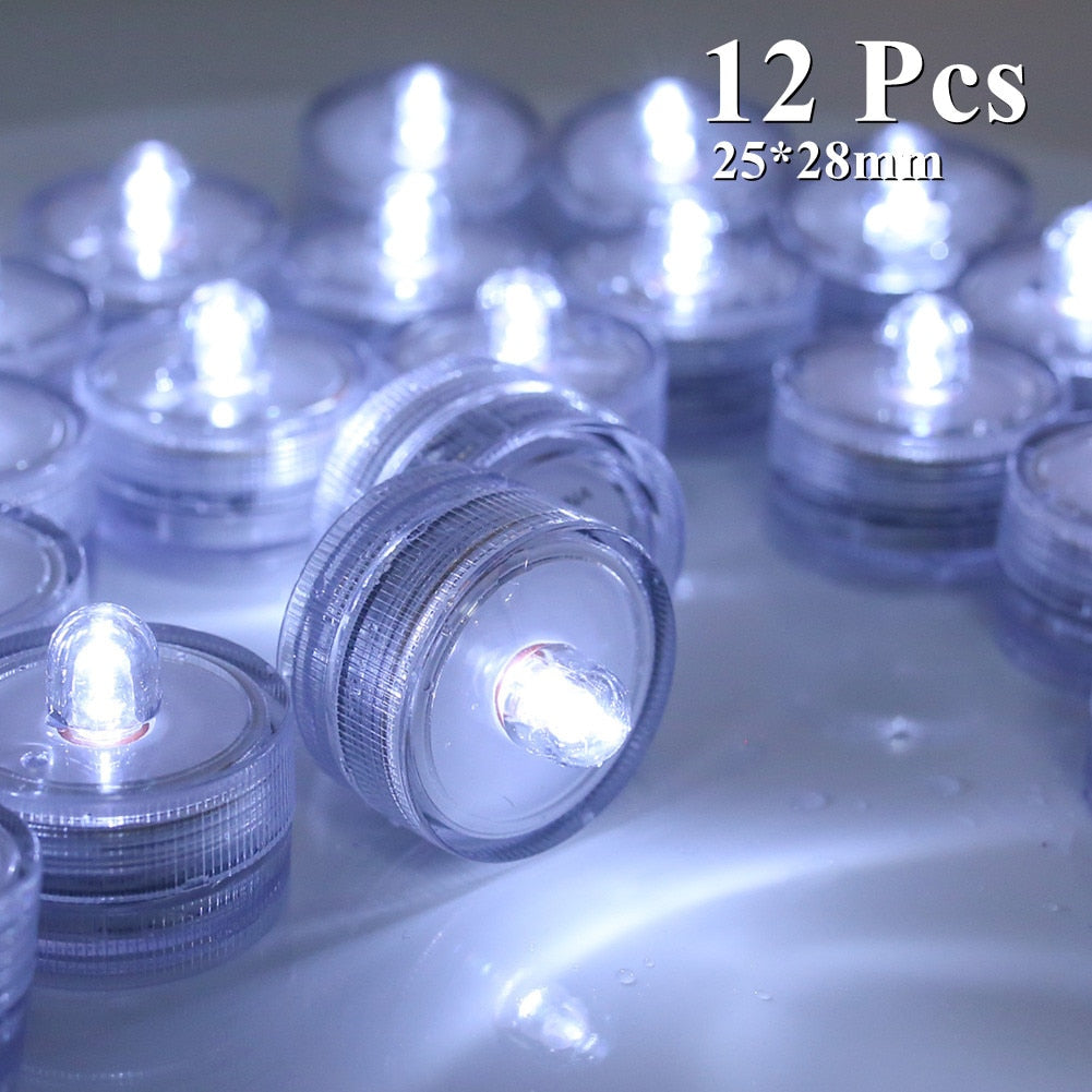 6/24Pcs Flameless LED Battery Powered Candles.