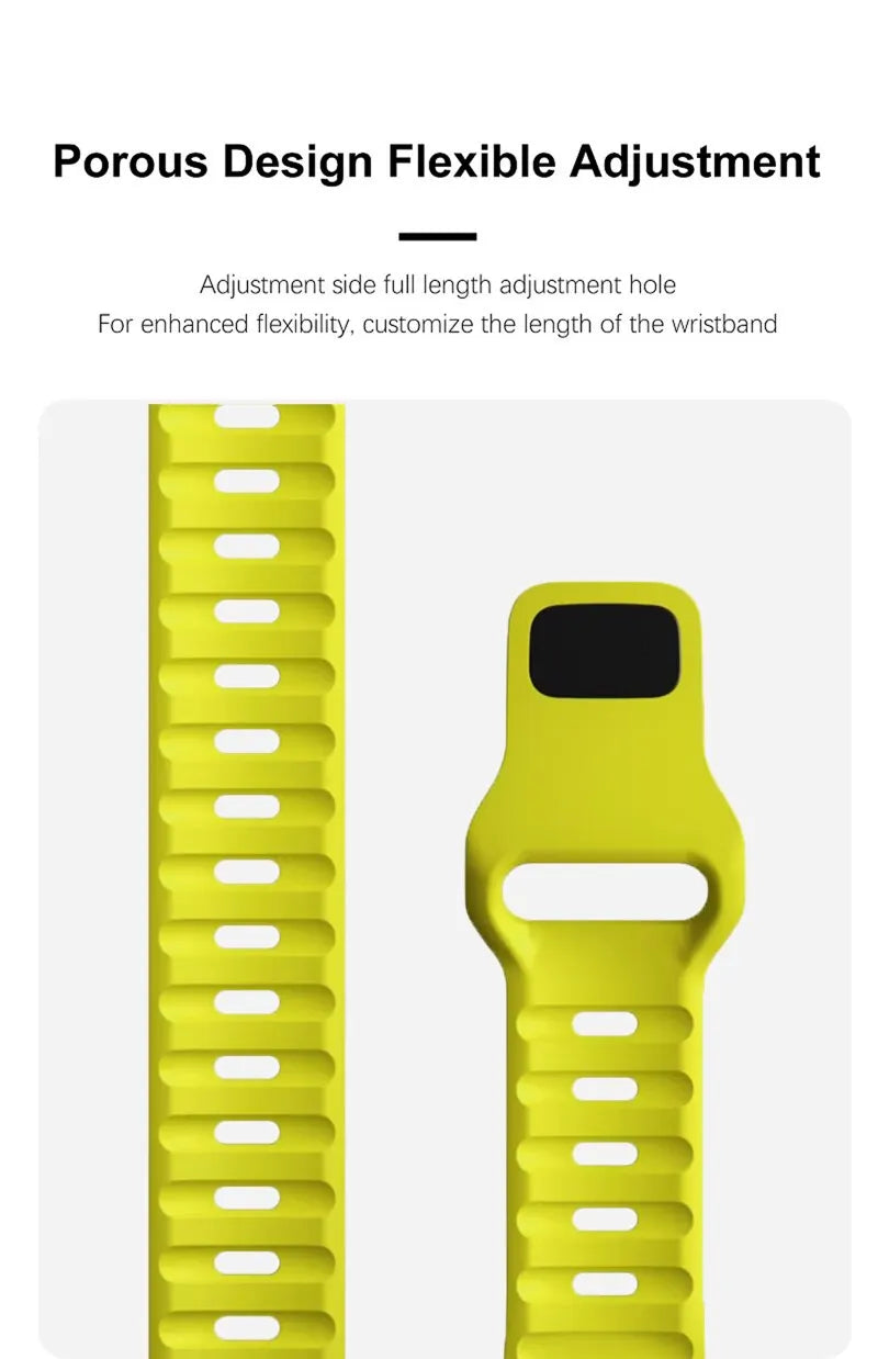 Silicone Straps For Apple Watch Band 9 8 7 6 SE 5 4 3 38mm 40mm 41mm 42mm 44mm 45mm Bracelet iWatch Series Ultra 3 2 1 Band 49mm