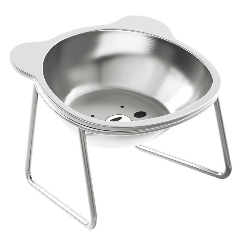 Raised Stainless Steel Pet Bowls