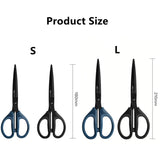DELI Stainless Steel180mm Heavy Duty Scissors With Black Blade