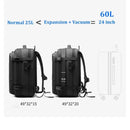 Waterproof/Expandable Backpack With Electric  Vacuum pump For Travel , Holds 17in Laptop