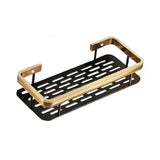 Metal Wall Mounted Bathroom/Kitchen Shelf With Adhesive Patch To Secure