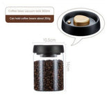 Coffee Bean Glass Storage Container With Press-Down Vacuum Seal