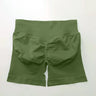 NCLAGEN 4.5" Women's  Low Ribbed Band Scrunch Butt Seamless Impact Shorts