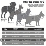 Durable Military-Style Vest with Reflective Straps & Secure Control Handle Dog Harness