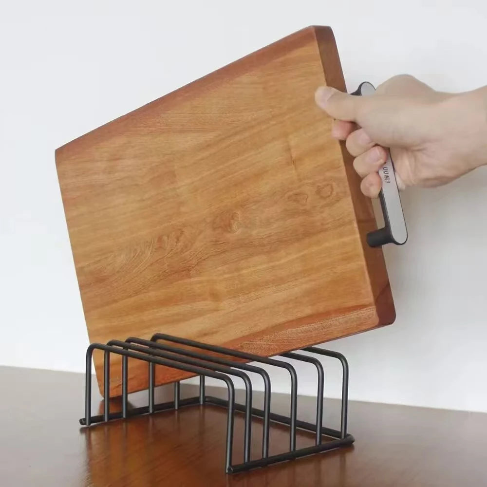 5-Tier  Carbon Steel Kitchen Cutting Board Or Pot Lid Rack