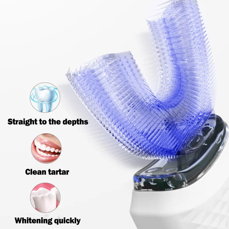 Automatic 360 Degrees Sonic Silicone Electric Toothbrush