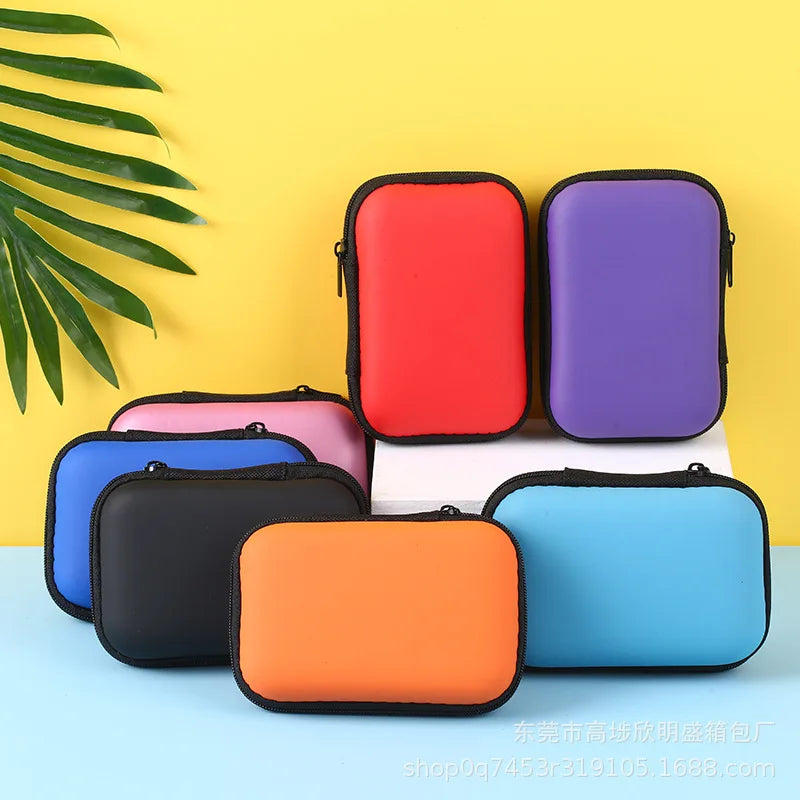 Zipper Carry Case in Multi-Colors For Cards Or Earphones