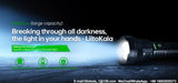 LiitoKala 20-3500LM 3000MAH Rechargeable Multifunctional Keychain Flashlight