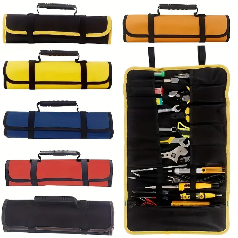 22 Pockets Oxford Canvas Folding Tool Roll Storage