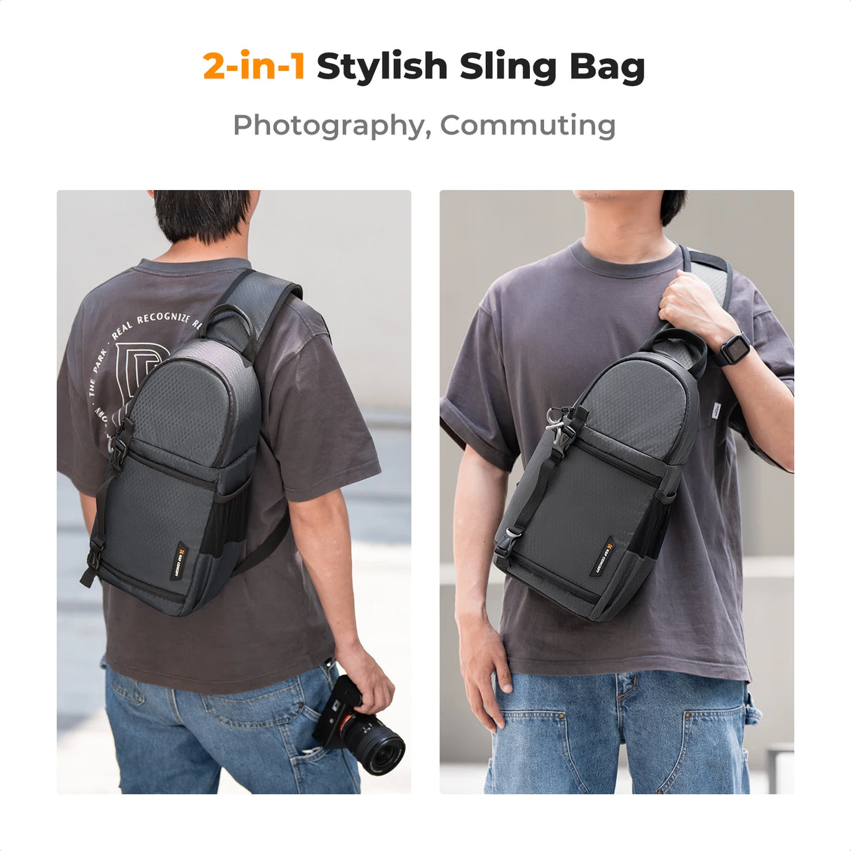 K&F Concept Waterproof 10L DSLR/SLR Sling Camera Backpack