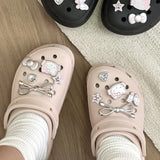 Silver Hello Kitty Charms Shoe Accessories