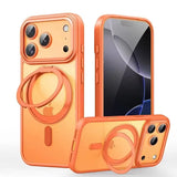 Magnetic 360°Rotation Stand Phone Case For Iphone 12 13 14 15 16 17 Pro Max Plus With Ring Holder