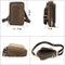 2023 Men's Leather Crossbody Bag With Mobile Phone Pouch.