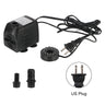 Submersible Ultra-quiet Water Pump With 12 LED Lights For Bird Baths Or Aquariums