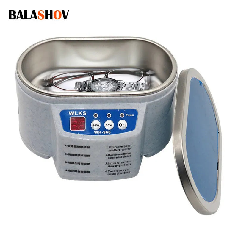 30W, 50W, Or 40W HZ Electric Ultrasonic Cleaner For Watches, Glasses, Razor, Dentures, Contact Lens, Or Jewelry