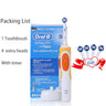 Oral B 3D Whiten Electric Adult Toothbrush With Gift Brush Heads.