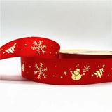 5yards Of 1inch(25mm) Christmas Polyester Ribbon.