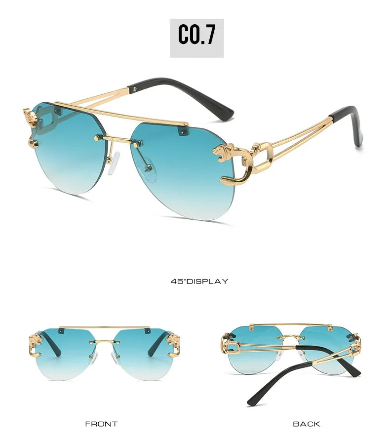 KAMMPT Men Or Women's  Rimless UV400 Sunglasses