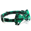 Cat Or Dog Christmas Bow Collar With Adjustable Clasp.