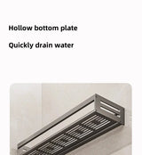 Aluminum Bathroom/Kitchen Shelf For Accessories With Towel Bar