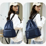 Outdoor Double Shoulder Waterproof Rucksack With Drawstring