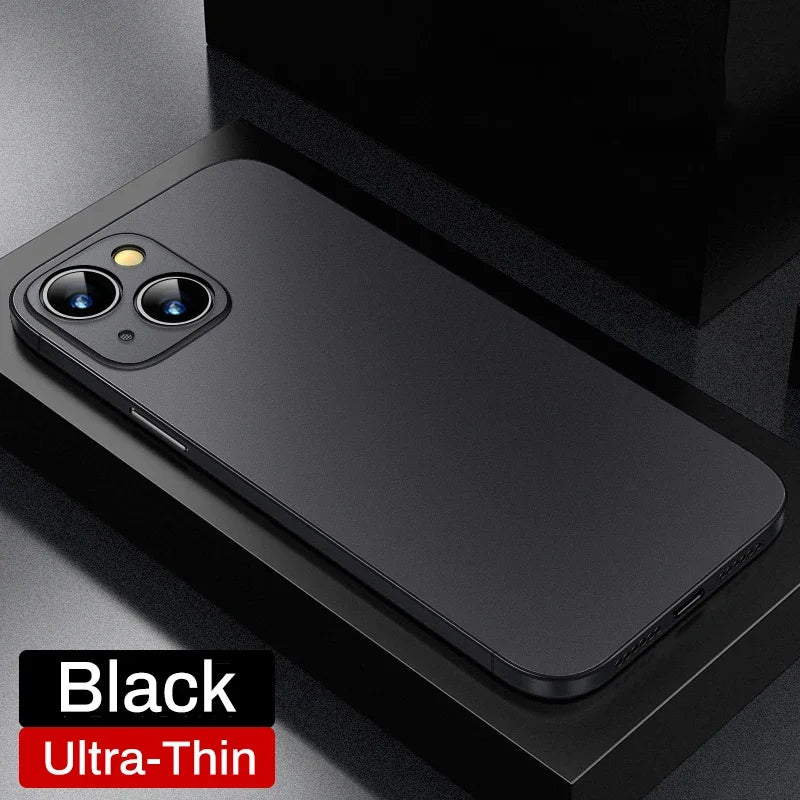 0.3mm Matte PP Hard Ultra Slim Phone Case For iPhone 17 16 15 14 Pro Max 16 Plus