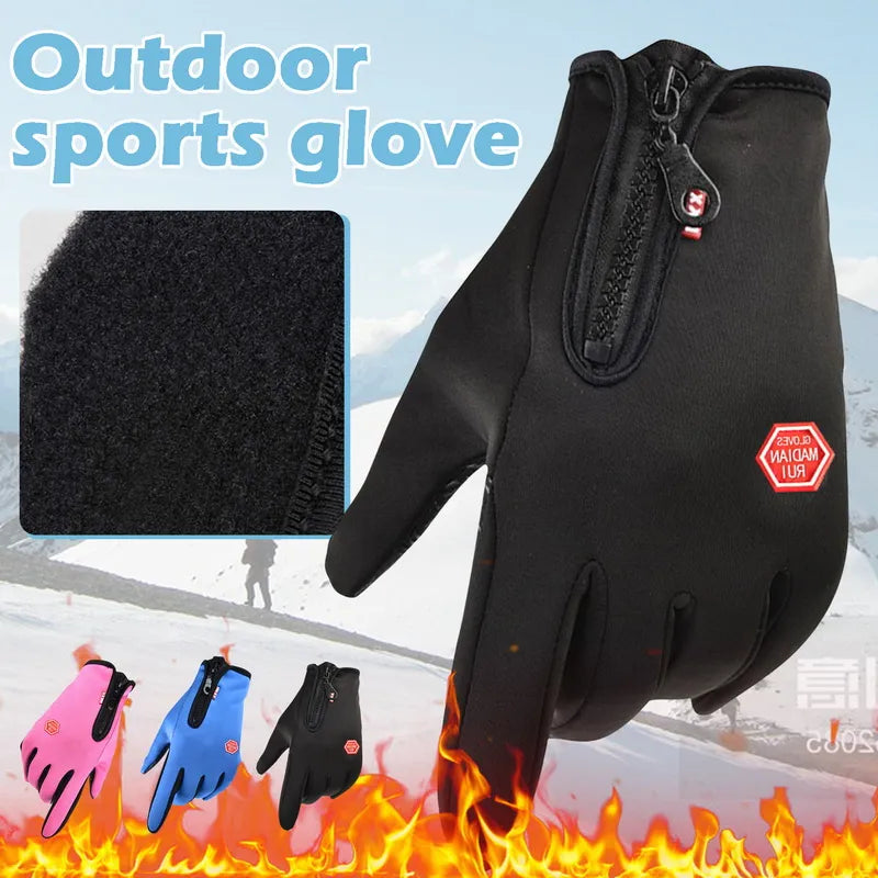 Winter Gloves With Touchscreen, Non-slip And Waterproof for Men And Women.