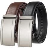 Men's Leather Belt With Automatic Buckle