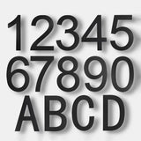 Outdoor  8 Inch Silver/Black 20cm Letters Or Numbers 0-9 For House Address