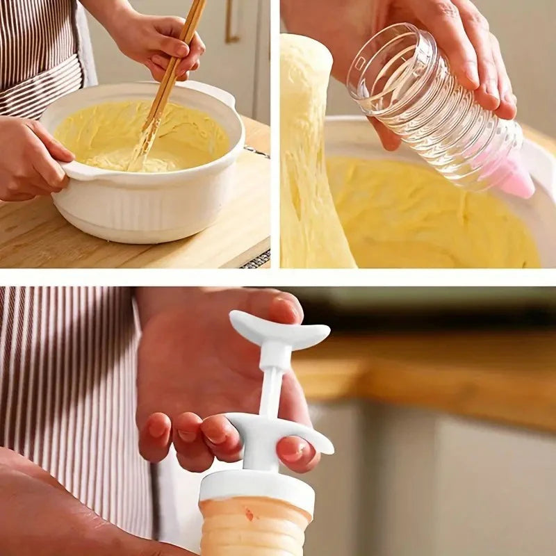 Plastic 8 Pipe Baking Nozzle Dispenser With Syringe
