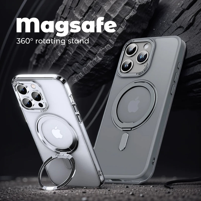 Luxury Magnetic 360° Rotation Ring Holder Case For iphone 15 14 13 12 11 16 Pro Max