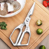 1pc Heavy-Duty Stainless Steel Multi-Purpose Kitchen Shears Scissors