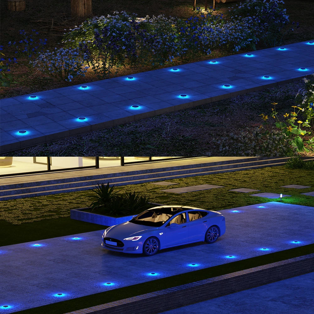 Solar Waterproof LED Dock Lighting IP68 Auto On/Off For Garden Or Driveway