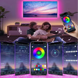 USB LED Strip Lights APP Control Color Changing 5050 RGB