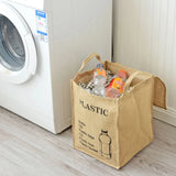 Folding Jute Organizer Storage Basket With Lids