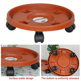 Heavy-Duty Indoor Or Outdoor Flower Pot Tray With Movable Universal Wheels