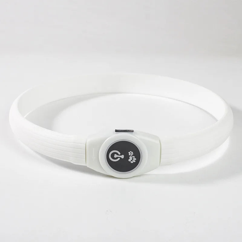 Led/USB Luminous PVC Waterproof Collar For Large Medium Or Small Pets