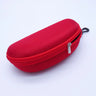 KLASSNUM Hard Eyeglass Protector Case With Zipper And Carabiner Hook