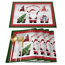 Christmas linen Table place mats