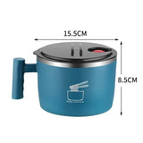 Stainless Steel Bowl With Lid For Instant Noodles