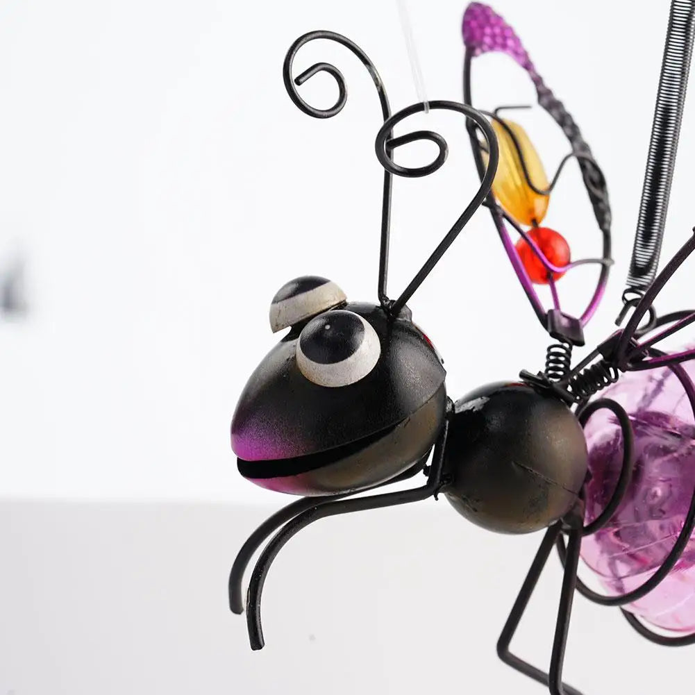 Solar LED Iron  Waterproof Hanging  Insect Tree Ornament