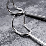 Stainless Steel Barbeque Hook For Grilling/Flipping Meat